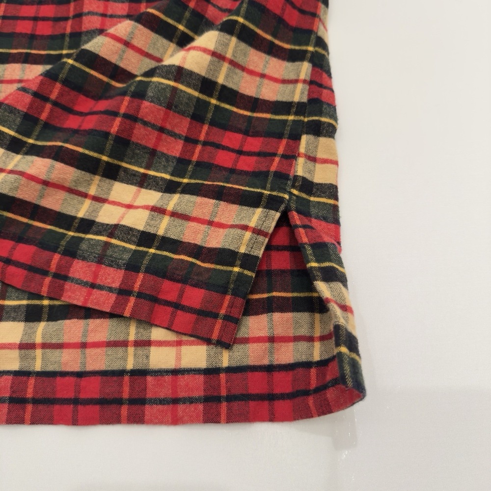 Eddie Bauer Women's Plaid Lumberjack Hunting Flannel Pullover Jacket Vintage 90s - Picture 3 of 10